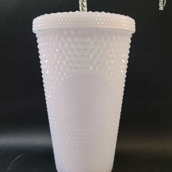 Spiked icy white iridescent cold cup 16oz  Starbucks. - Picture 5 of 8